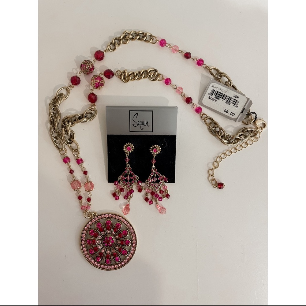 Vintage earring and necklace set
